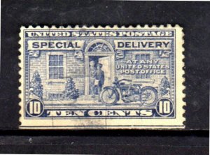 #E12 10 CENT SPECIAL DELIVERY FANCY CANCEL F-VF USED a