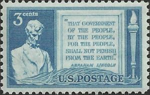 # 978 MINT NEVER HINGED GETTYSBURG ADDRESS