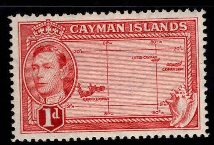 Cayman Islands Scott 102 MH* Map stamp