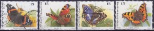 Belgium, 1993, Fauna - Butterflies, M#2555-8, used,++