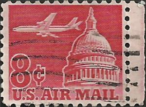 # C64a USED JET AIRLINER OVER CAPITOL