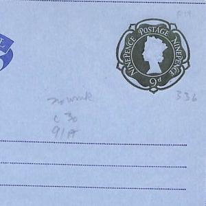 GB QEII 9d Cover STO Postal Stationery *Air Line Aerogramme* {samwells}WW190