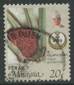 STAMP STATION PERTH Perak #165 Sultan Idris Shah Flowers Used 1986