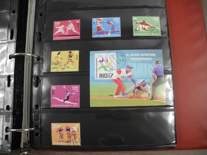 CUBA(2002-2008), Stamp Collection in stock pages(Kenmore binder)