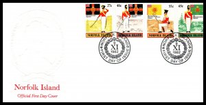 Norfolk Island 302-305 Military U/A FDC