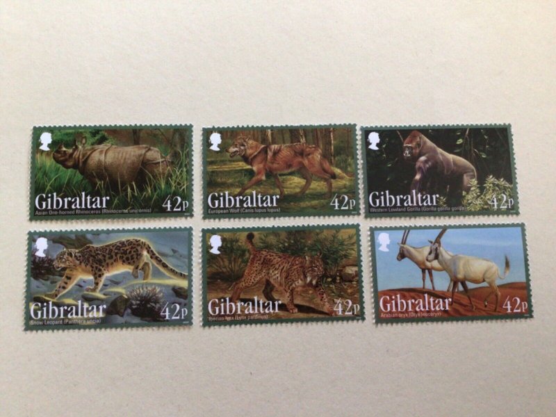 Gibraltar 2012 Endangered Animals mint never hinged  stamps  set A14040