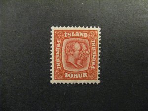 Iceland #76 mint hinged  b23.7 820