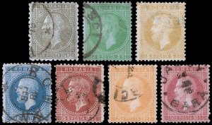 Romania Scott 53-59 (1872) Used F-VF Complete Set, CV $95.50 B