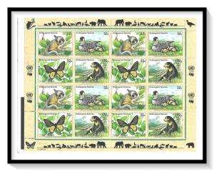 UN New York #733a Endangered Species Souvenir Sheet Pane MNH