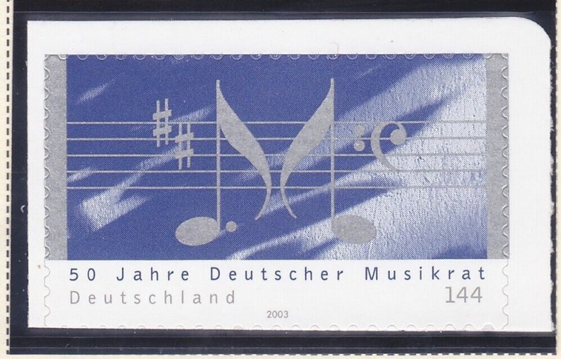 Germany 2247A MNH 2003 Music Council 50th Anniversary Self-Adhesive Bklt Stamp