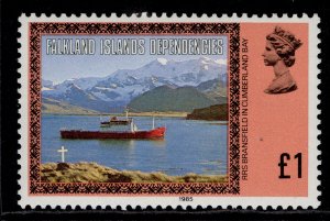 FALKLAND ISLANDS - Dependencies QEII SG151, 1985 £1 RMS Bransfield, NH MINT.