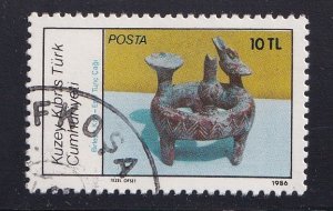 Cyprus  Turkish   #183   cancelled  1986  Anatolian artefacts 10 l
