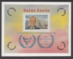 St Lucia 563 Souvenir Sheet MNH VF