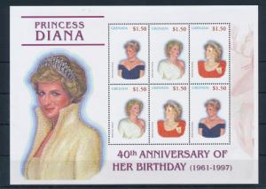 [48736] Grenada 2001 Princess Diana 40th Birthday MNH Sheet