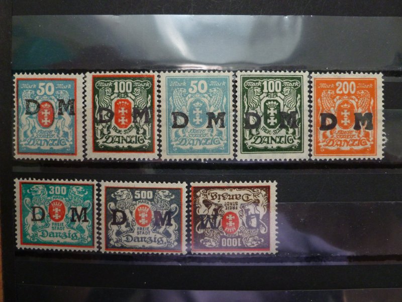 1921 Danzig Official stamps mnh