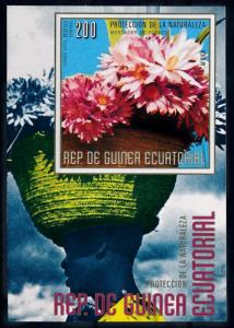 [67173] Equatorial Guinea 1976 Flora Flowers Blumen Souvenir Sheet MNH