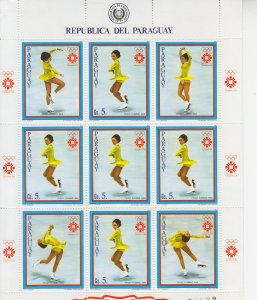 1983 Paraguay Peggy Fleming FS (Scott 2077) MNH