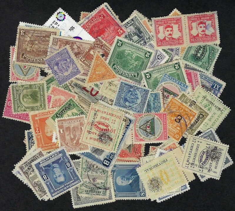 El Salvador Collection of 100 Stamps