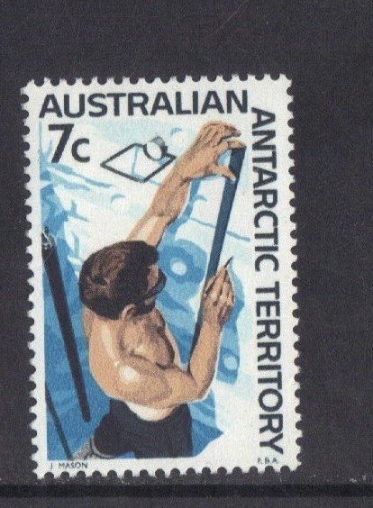 Australian Antarctic Territory #L10 MNH  1966  7c  snow strata