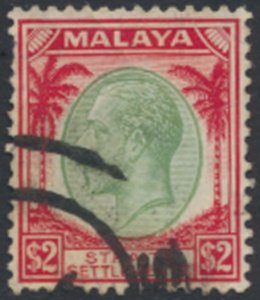 Straits Settlements    SC# 233   Used  spacefiller see details & scans