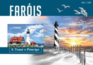 St Thomas - 2015 Lighthouses - Stamp Souvenir Sheet - ST15317b