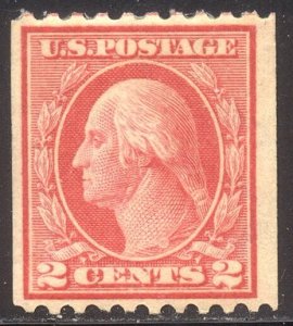 U.S. #449 SCARCE Mint VF w/ Cert - 2c Red, Type I Coil
