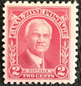 Canal Zone #106 *MH* Single Pinhole Maj General G W Goethals SCV $.25 L3