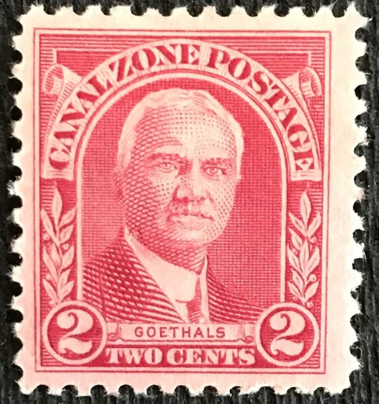 Canal Zone #106 *MH* Single Pinhole Maj General G W Goethals SCV $.25 L3