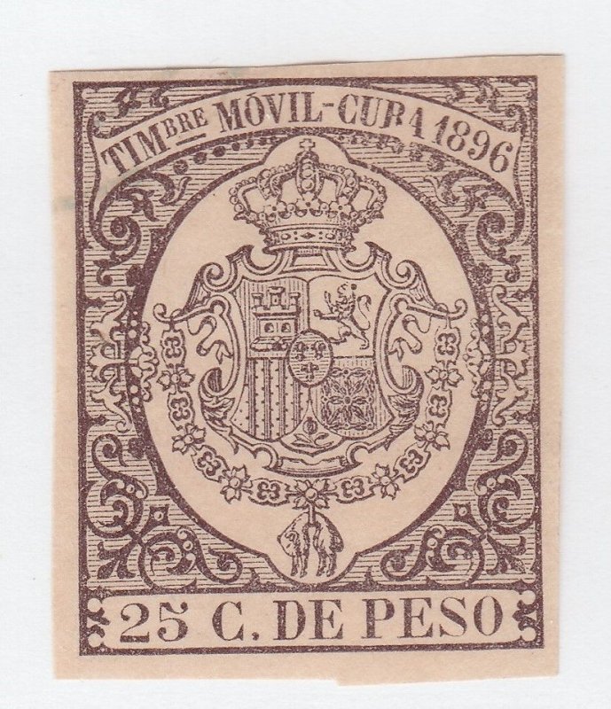 Spain Antilles 1896 Revenue fiscal Stamp margins may vary Pic- 1611