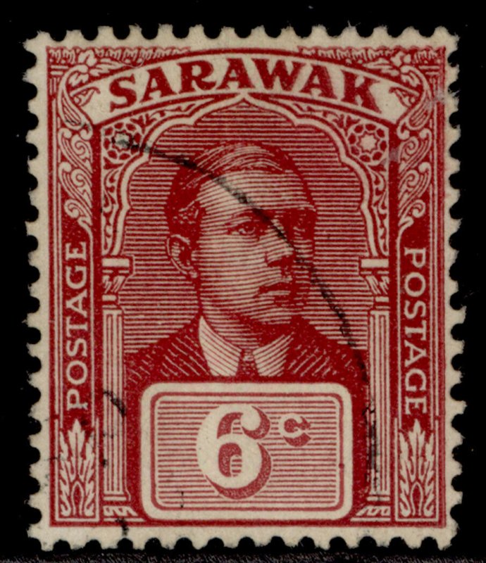 SARAWAK GV SG67, 6c claret, FINE USED. 