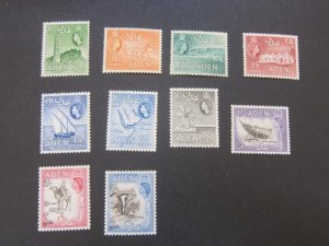 Aden 1953 Sc 48-55,57-8 MNH
