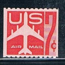 USA C61: 7c Jet Silhouette, single, MNH, F-VF