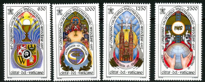 Vatican City 1046-9 MNH mint eucharist conference      (Inv 001771.)