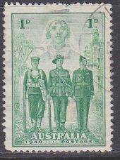 Australia sc#184 1940 1p WW2 Participation used