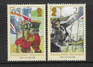 FALKLAND ISLANDS SG1109/10 2008 ANNIVESSARY OF PORT LOUIS MNH