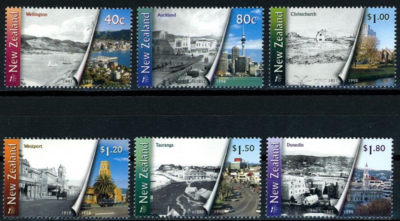 NEW ZEALAND Scott 1557-62 XF/NH Urban Transformation Issue - P.O. Fresh!