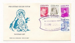 D403967 Costa Rica FDC 1977 Christmas