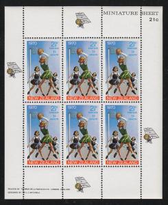 New Zealand Girls Playing BasketBall M/S (Scott B80a) MNH