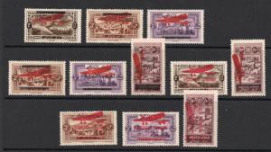 Lebanon - (11) Airmails / 1927 & 28 / Very Attractive - Lot 1018022