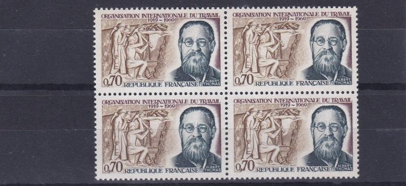 FRANCE  1969   S G  1841   70C    VALUE  BLOCK OF 4  MNH  NO F234