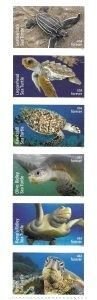 U.S.#5865-5870 Protect Sea Turtles 68c Vertical Strip of 6, MNH.