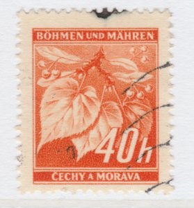 Czechoslovakia Ger. 1940 BOHEMIA & MORAVIA 40h Used A25P41F19175 Protectorate-