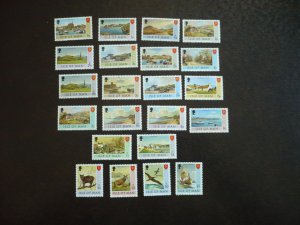 Stamps - Isle of Man - Scott# 12-27,52-59 - Mint Hinged Set of 22 Stamps