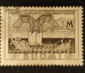 Finland 208, 1935 Goddess Louhi, Cat. value $2.00