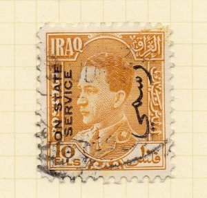 Iraq 1930s Official Early Issue Fine Used 10f. Optd 169970