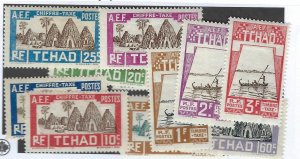 Chad SC#1930 J12-J22 Mint hr F-VF SCV$55.00...Wonderful!!!