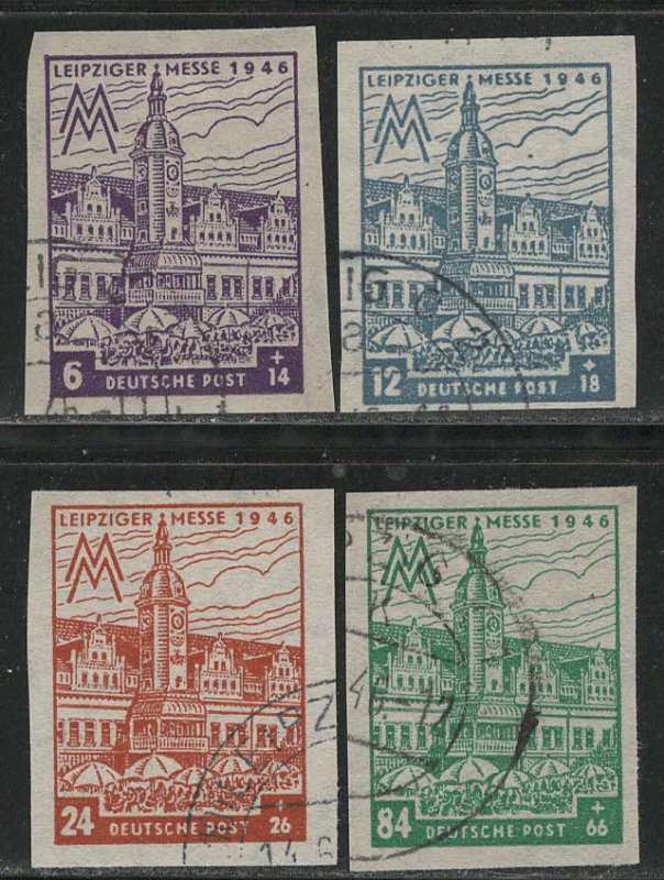 DDR under russian occupation Scott # 14NB13a - 14NB16a, used