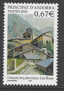 Andorra French 2003 Architecture Les Bons VF MNH (568)