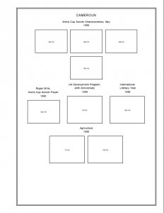 CAMEROUN STAMP ALBUM PAGES 1863-2011 (168 PDF digital pages)