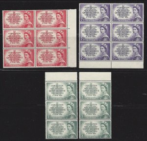 Australia #259 260 and 261 OGNH Margin Blocks of 6 and Strips of 3 !! CHOICE!!